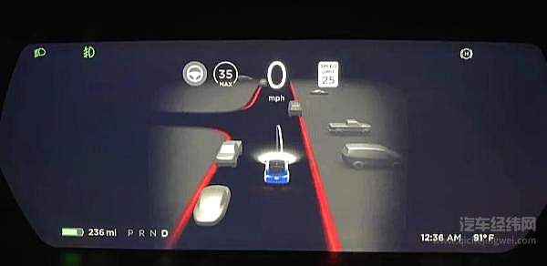 特斯拉最新版FSD的UI界面