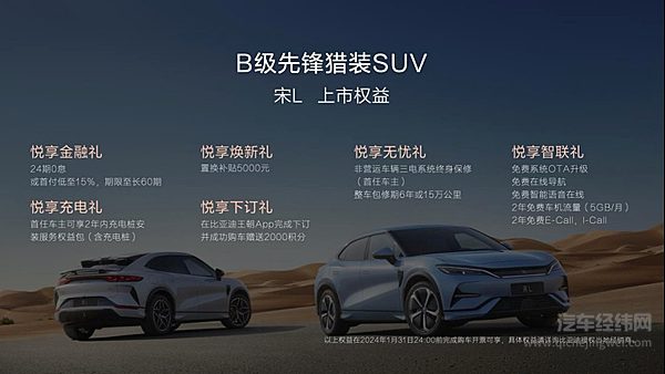 最美B级猎装SUV宋L满配而来 18.98万元起震撼上市！