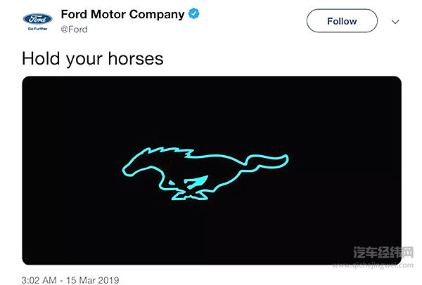 神秘的“纯电动Mustang”，福特的特斯拉杀手