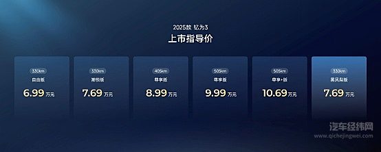 国家点名！2025款钇为3成为五部门推荐汽车下乡优选车型