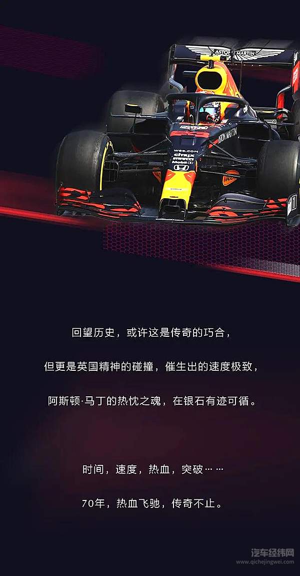 2020赛季世界一级方程式大奖赛战火重燃 F1七十周年传奇不止！