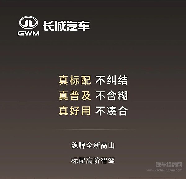 标配高阶智驾 魏牌全新高山不止舒适