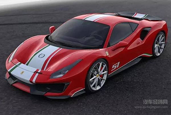 现在出场的是来自法拉利的51号选手：488 Pista