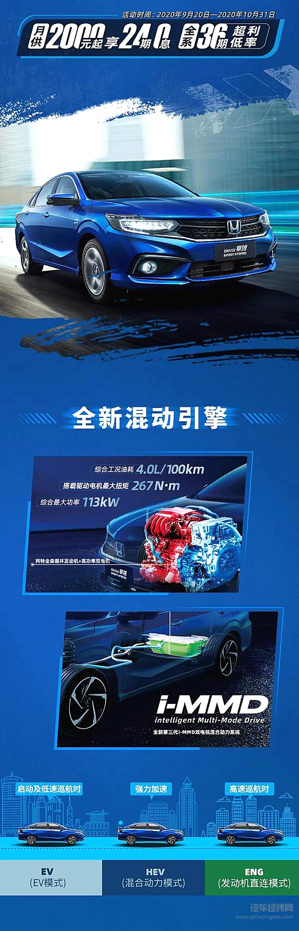 13.99万元起！ 东风本田混动新车型来了