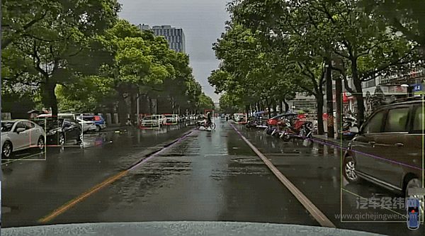 ADS测试车躲避人力三轮车