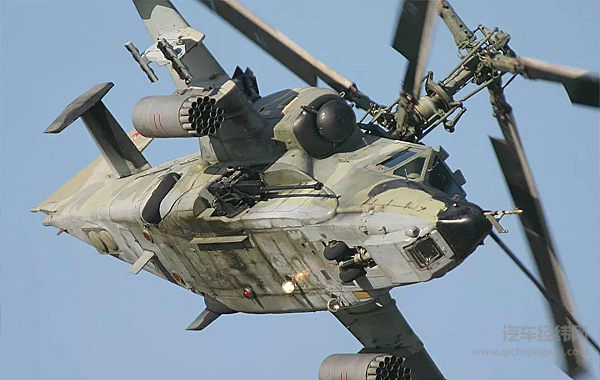 直升机极速榜第1名：俄罗斯卡-50“噱头”武装直升机