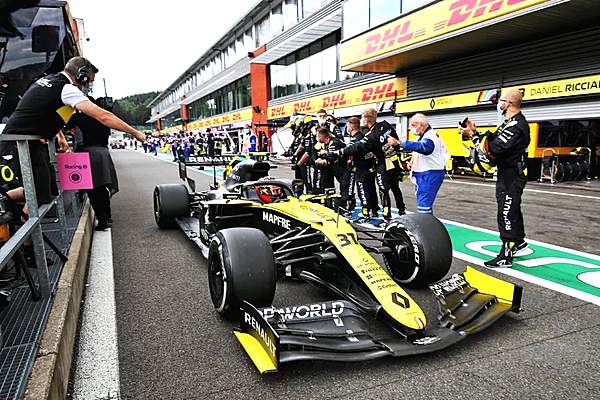 F1比利时大奖赛举行 雷诺摘得重返F1赛事以来最佳成绩