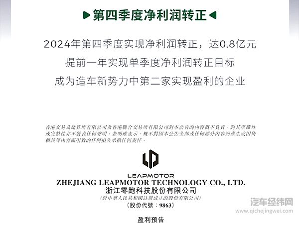 零跑发布2024全年财报