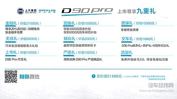 上汽MAXUS D90 Pro上市九重大礼