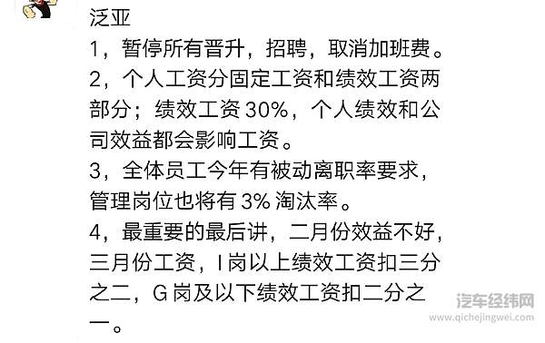 车企降薪自救闯难关