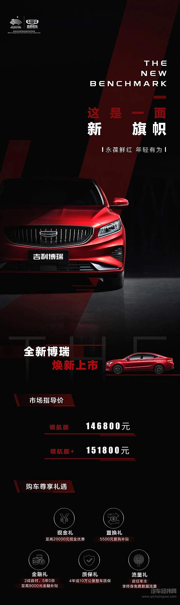 全新博瑞14.68万元起焕新上市 超越期待！