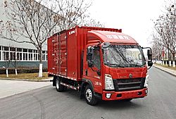 中国重汽轻卡悍将M 148马力 4X2 3.55米 厢式国六轻卡载货车 (万里扬变速箱)(ZZ5047XXYG3215F144B)