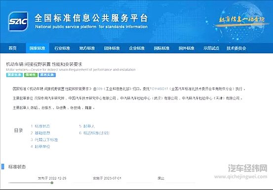 电子后视镜正式纳入国标 酷炫好用的成本你愿意承担吗？