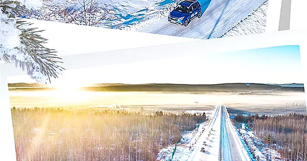 要是不穿两层军大衣，不信你敢来这里耍！