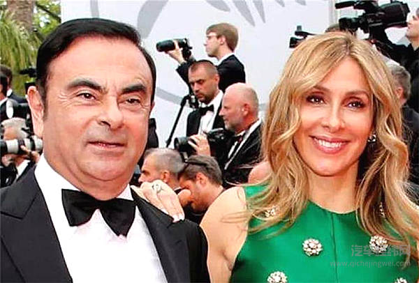 戈恩与第二任妻子卡罗琳