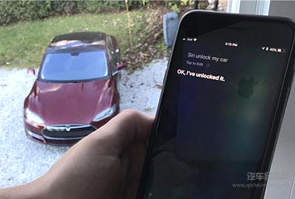 特斯拉升级后新增Siri功能 借助iOS实现远程操控