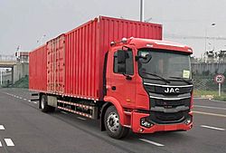 江淮格爾發(fā)A5 240馬力 4X2 10米 廂式國六中卡載貨車 (法士特變速箱)(HFC5181XXYP3K1A70S)