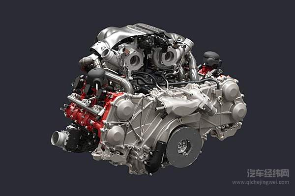 296 GTB的双涡轮放在了V形夹角内