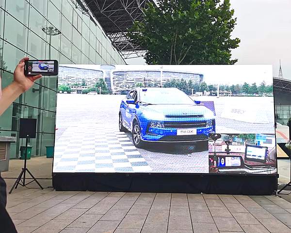 思皓QX进行智能驾驶试验验证演示