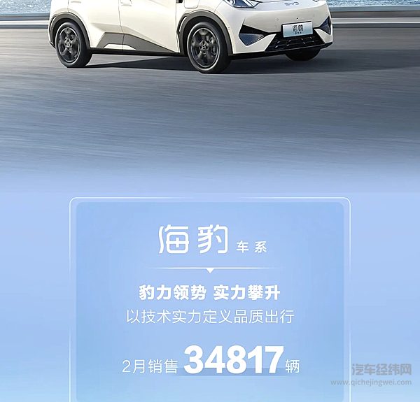 全民智驾共驭新程 海洋网2月销售152385辆