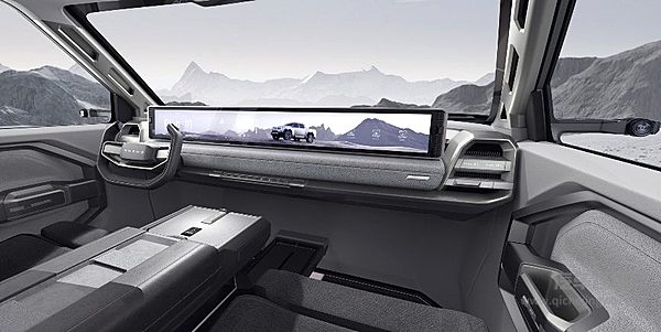 上汽大通MAXUS“大型纯电性能皮卡”GST概念车