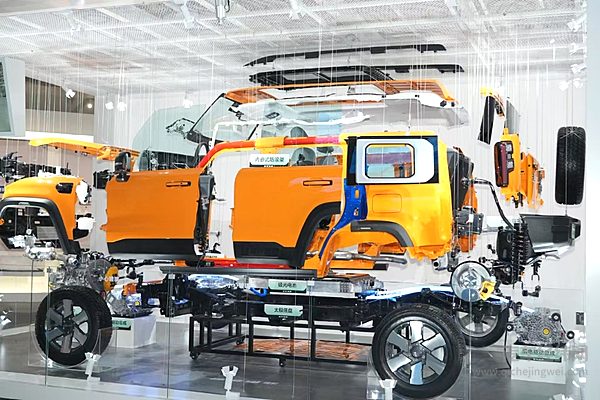 BJ40增程国博“解构”展出：272个总成件 见证中国越野技术演进