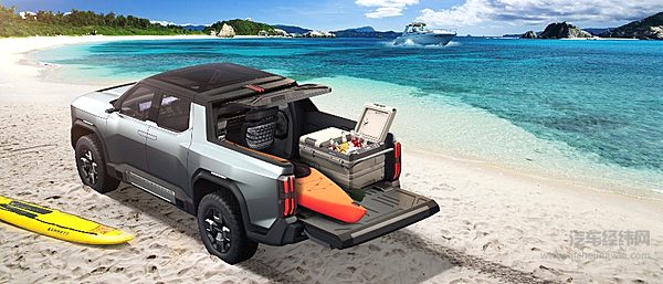 上汽大通MAXUS“大型纯电性能皮卡”GST概念车