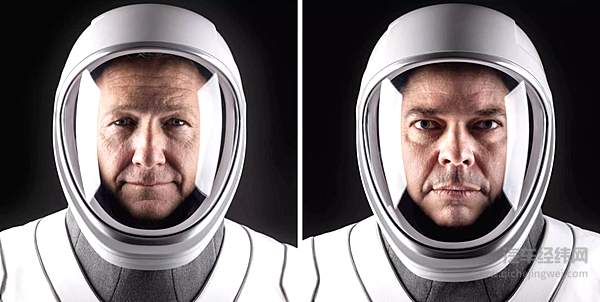 此次乘坐SpaceX龙飞船前往国际空间站的两名宇航员  来源：Business Insider