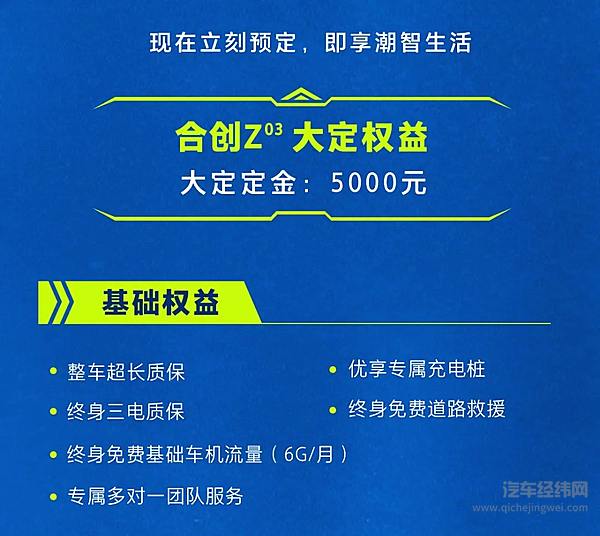 合创Z03全面开启大定 该如何打开局面？