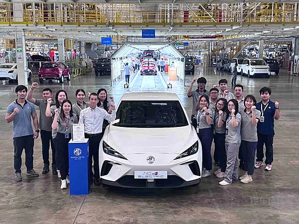 全新MG4ELECTRIC成首款获得泰国MiT认证的电动汽车