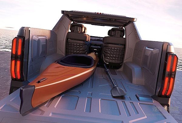 上汽大通MAXUS“大型纯电性能皮卡”GST概念车