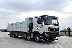 中国重汽豪沃TS 600kw 8X4 8米 纯电动重卡自卸车 (中国重汽变速箱)(ZZ3317Y506KF1REEV4A)400.61kwh
