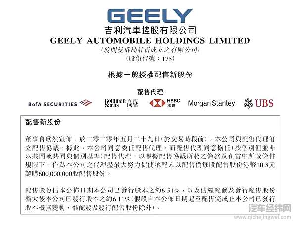 汽车产业需要一场资本盛宴 重拾人们对汽车产业的信心！