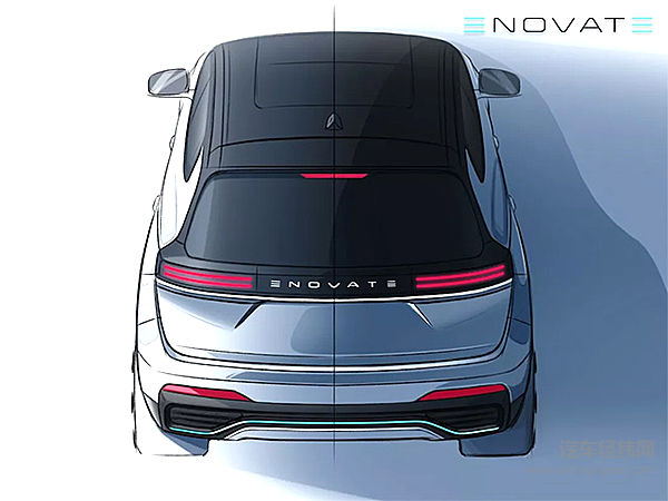 首款B级SUV造型曝光，电咖高端品牌ENOVATE亮相倒计时
