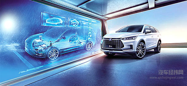 比亚迪唐EV抢镜圆石滩车展！