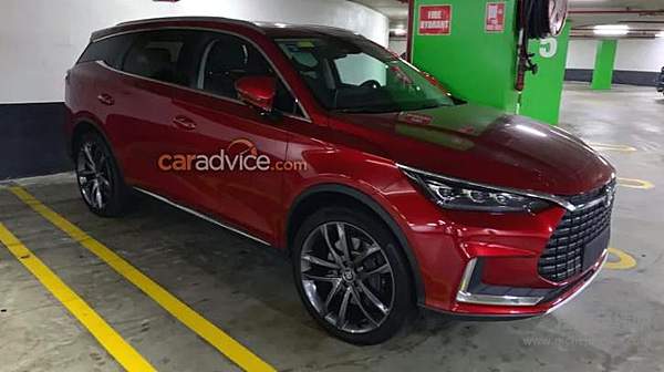 在悉尼的比亚迪唐EV纯电动SUV