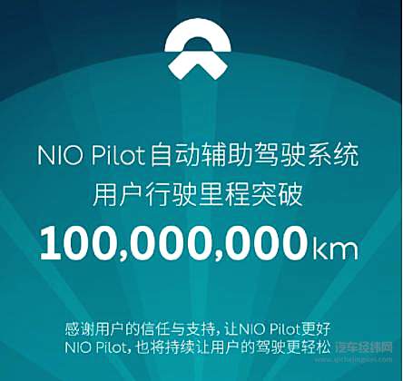 蔚来自动辅助驾驶行驶总里程突破 1 亿公里 中国首家！