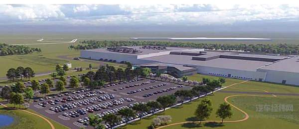 俄亥俄州洛兹敦的GM-LG Chem工厂渲染图