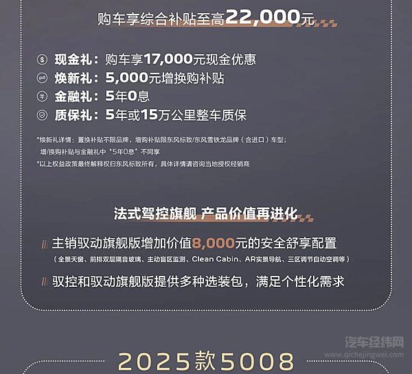法式双旗舰驾值双升 2025款5008和2025款508L旗舰登场！