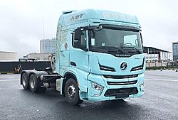 陜汽重卡德龍X6000 菁英版 630馬力 6X4 排半國六燃氣重卡牽引車 (法士特手自一體變速箱)(SX4259GE4TLQ4)