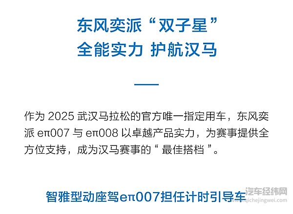 派生无限精彩 东风奕派领航2025武汉马拉松