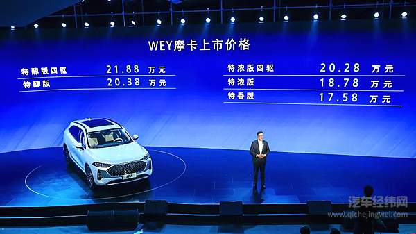 WEY摩卡17.58万元起诚意上市 开启智能出行的WEY时代