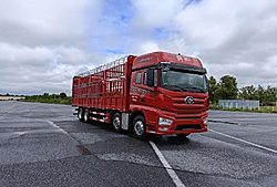 一汽解放J7 640馬力 8X4 9.4米 倉(cāng)柵式國(guó)六重卡載貨車 (一汽解放手自一體變速箱)(CA5320CCYP77K24T4E6)