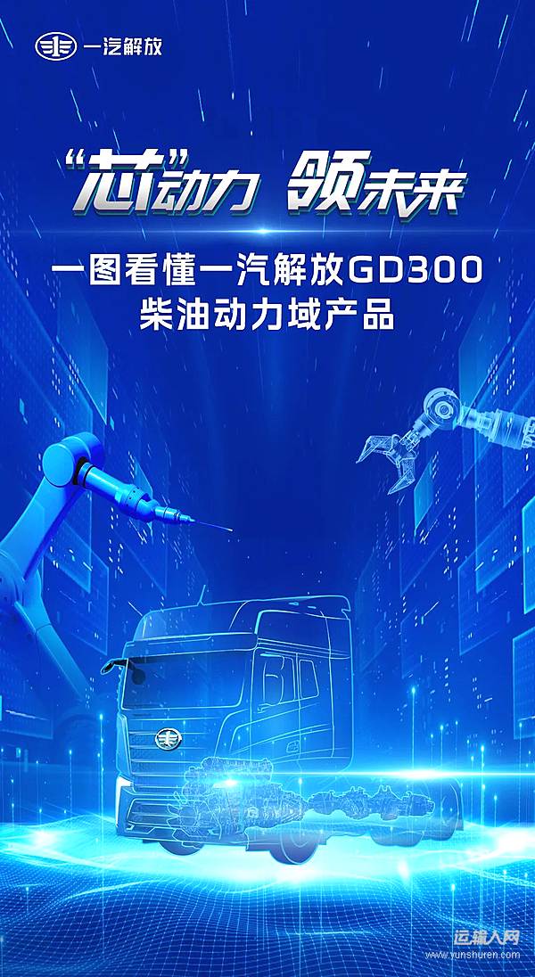 一圖看懂一汽解放GD300柴油動力域產(chǎn)品