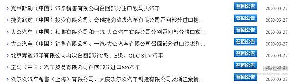 又一大波汽车召回来袭 五大零部件安全问题爆发！