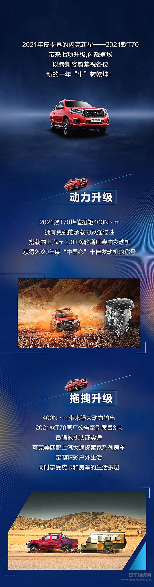 七大升级 2021款上汽大通MAXUS T70焕新亮相！