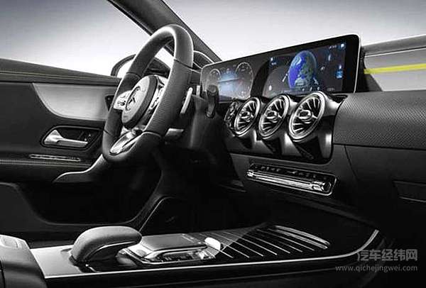 奔驰新A级内饰官图 简直就是小型的S级