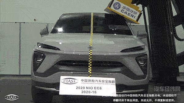蔚来EC6获中保研汽车安全指数测评2020最佳成绩 为用户创造值得信赖的产品