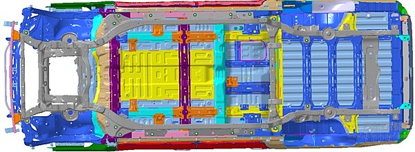 eTerron 9的“星桥架构车身”
