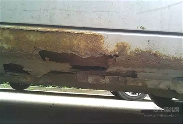 车身生锈危害大 小剐蹭也会导致生锈